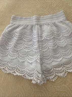 NWOT never worn. White Crochet Lace Women's Shorts